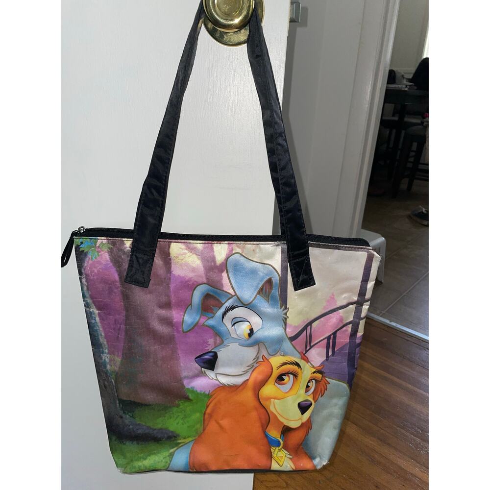 Lady and the tramp print tote bag